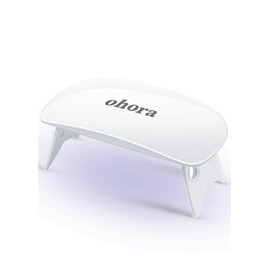 ohora Care LED Lamp for Semi Cured Gel Nail Strips - 6W Max, 2 Timers (45s / 60s), Portable Lamp for Curing Gel Nail Art, for Gel Stickers and Strips Only