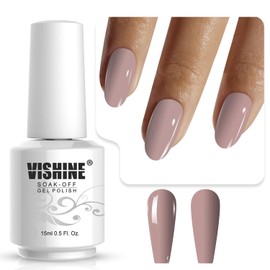 Vishine Soak-Off UV LED Gel Polish Nail Art Manicure Lacquer Dark Salmon Color 006