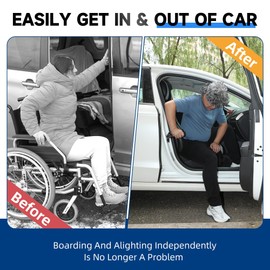 4 in 1 Car Handle Assistant for Elderly Car Door Handle Multifunctional Car Transfer Aid for Elderly People from the Car, Car Cane Portable Vehicle Support Handle for Seniors, Disabled, Max 200 kg (2)