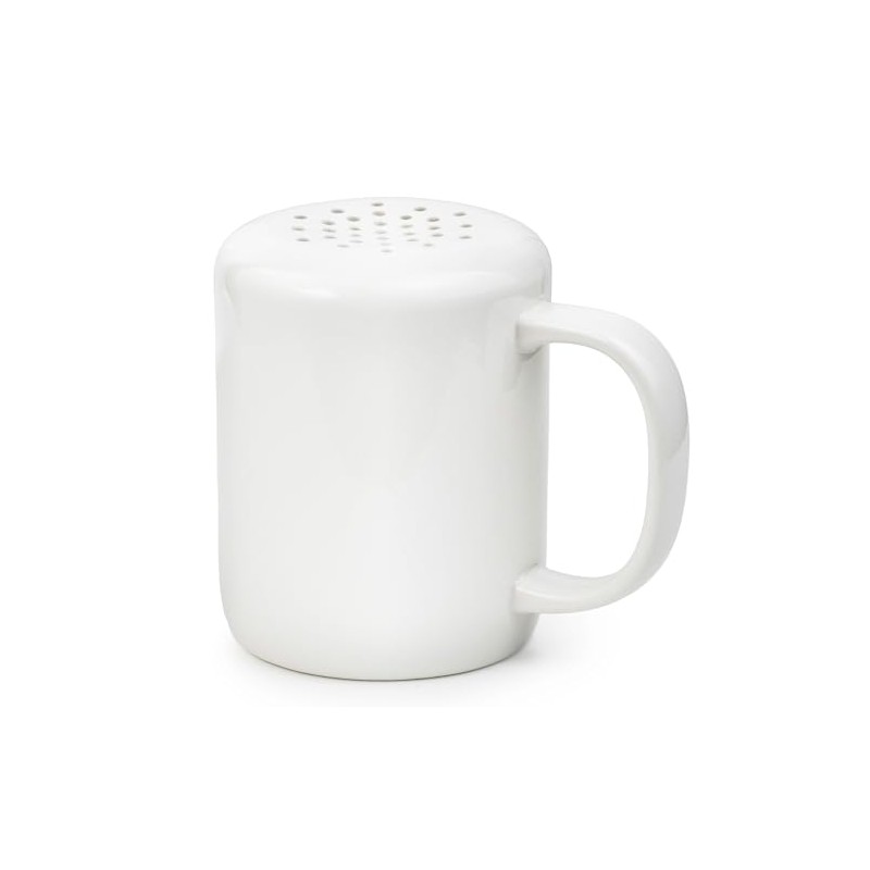 White Porcelain Cinnamon Sugar Shaker Dispenser – Coffee Station Accessories