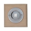 Modern Living Square Wireless Doorbell in Natural and Brushed Nickel