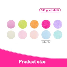 YFaith Confetti Birthday 100g Confetti Decoration Colour Balloons Confetti 2.5 cm Confetti Wedding for Birthday Party Wedding Decoration