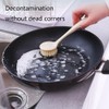 3 Pcs Kitchen Dish Brush Bamboo Handle Dish Scrubber Scrubber