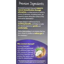 Enzymedica, Purify Activated Charcoal, Enzyme Supplement to Reduce Occasional Gas, Indigestion and Gentle Cleansing with Ginger Extract and Alpha Galactosidase, 60 Capsules (60 Servings)