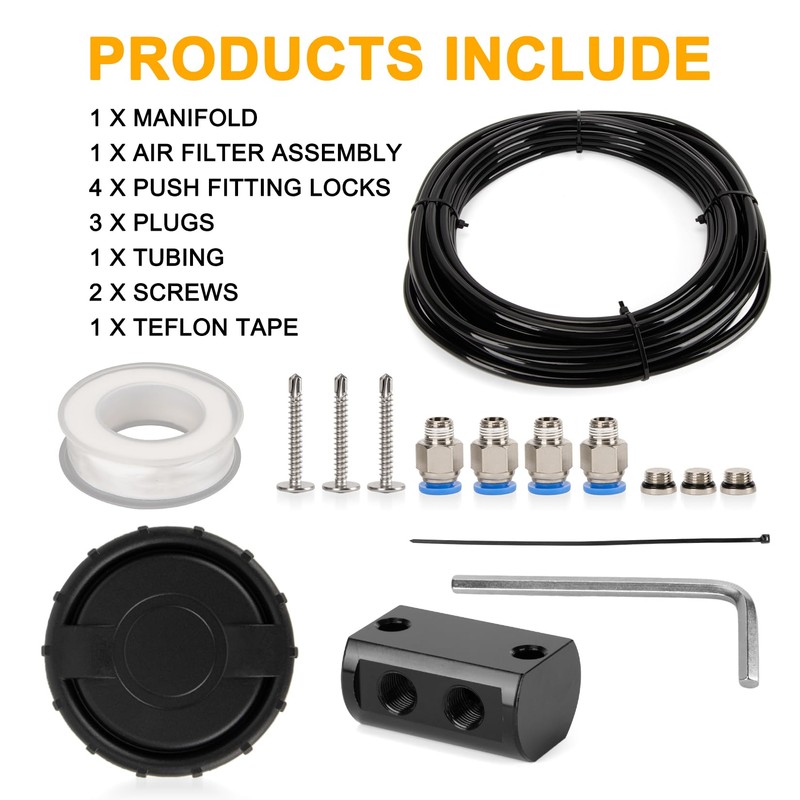 PSLER Differential Breather Kit for 4x4 4WD Accessories - 170112