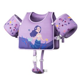 Toddler Swim Vest, Toddler Floaties Fit 20-66LBS, Swim Vest for Toddlers Learning to Swim, Puddle Kids Jumper with Adjustable Strap, Swim Jacket Arm Floaties for Baby Boys Girls 1-7 Years Old