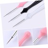 Healvian 6pcs Nail Brush Tool for Nail Art Extremely Fine