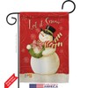 Scarf Snowman Let it Snow Garden House Flags Kit Wintertime