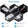 SONGTIY 4PCS Sectional Couch Connectors Furniture Connector, Premium Metal Sofa