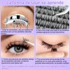 Racimos Extensiones De Pestañas Autoadhesivas Naturales Diy