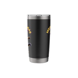 2025 Matching Mens Womans Funny Meowdi Gras Cat Mardi Gras Stainless Steel Insulated Tumbler