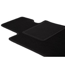 Wielganizator Driver's Velour Doormat Suitable for Nissan Navara IV (2014-) Pickup Driver's Side Driver's Mat Velour Floor Mat Black 1-Piece – Perfect Fit