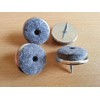 Felt Furniture Glides Iron Diameter 30 mm with Screw Pack