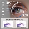 Classic Aviator Blue Light Glasses for Men and Women,Bifocal Reader