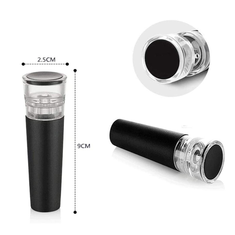 3 Pcs Wine Stopper Vacuum Pump Kits Silicone Wine Bottle