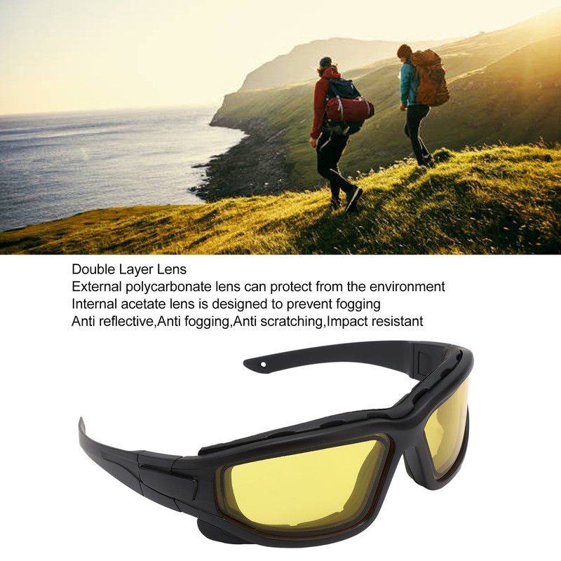 Anti Fog Goggles Dual Layer Lens Scratch Proof Impact Resistant