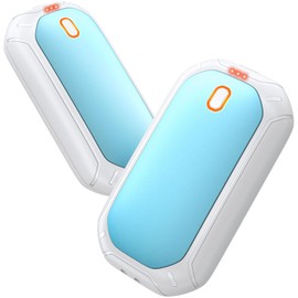 Electric Hand Warmers Rechargeable 2 Pack, Ultrathin Magnetic Hand Warmers Rechargeable, Double-Sided Heating Pocket Size Hand Warmers for Outdoors, Camping, Hunting - Gifts for Women Men