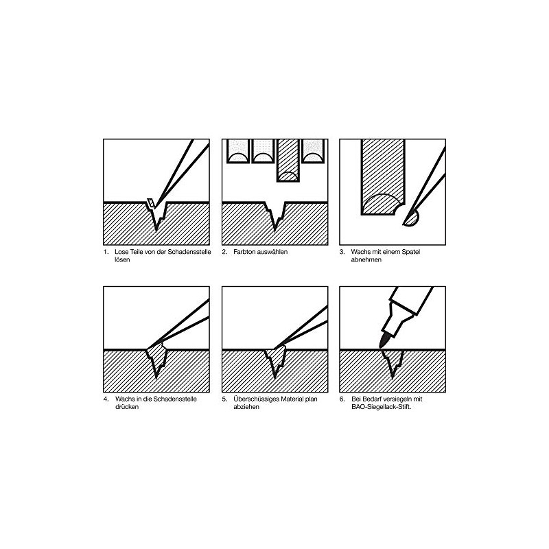 BAO 100/G Soft Wax Trend-Colours 20 Semi-Rods, Trendy Colours
