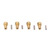 4PCS 4mm Widen Brass Wheel Hex Extended Adapter for Axial