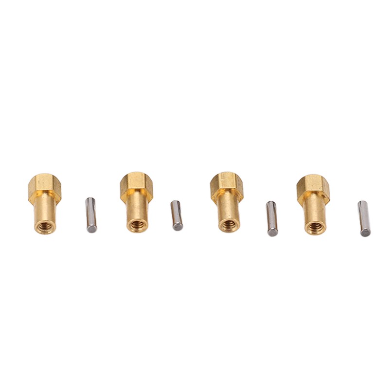 4PCS 4mm Widen Brass Wheel Hex Extended Adapter for Axial