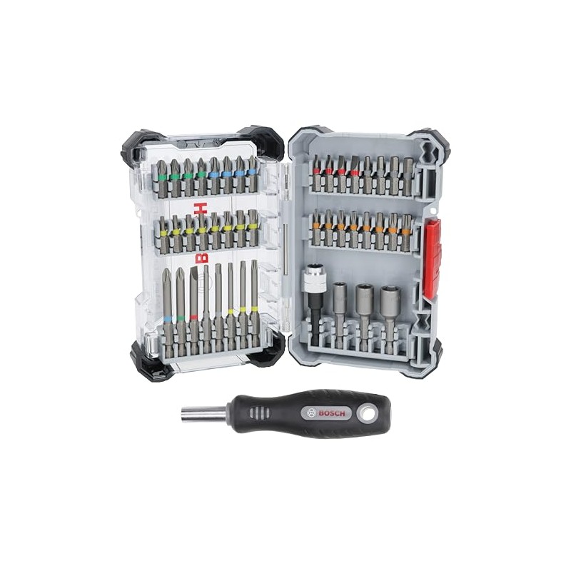 Bosch 45x Extra Hard Screwdriver Bit Set, 44+1-Piece (168 x