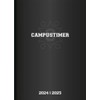Alpha Edition - Campustimer Black 2024/2025 Semester Planner, 15 x