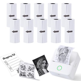 Cudinham 10 Rolls Mini Thermal Printer Paper, 57 X 25mm Kids Camera Paper