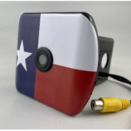 HitchVision Hitch Backup Camera Texas Flag Hummer H2 H3 Truck Jeep Wrangler GM Ford F150 Ram