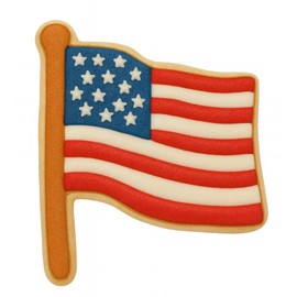 Flag 3.75 Inch Cookie Cutter from The Cookie Cutter Shop – Tin Plated Steel - Made in the USA