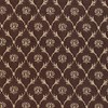 B639 Brown Floral Trellis Jacquard Woven Upholstery Fabric by The