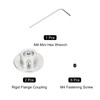 uxcell 2個11mmフランジカップリングコネクター剛性ガイドモデルカプラーアクセサリーシャフト軸部品 ミニ六角レンチおよび固定ネジ付き DIY RCモデルモーター用