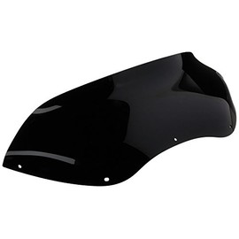 Memphis Shades MEP85411 Black Windshield (Spoiler Replacement For Oem Fairings Shield Fltr Road Glide 2004-2013 5")