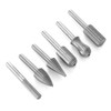 6pcs Tungsten Carbide Rotary Burr Wood File Metal Engraving Grinding