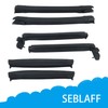 SEBLAFF Convertible Top Rubber Weatherstrip Kit Front Center Side Rail