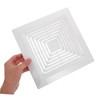 SEWACC Bathroom Exhaust Vent Cover Grille for Square Exhaust Fan
