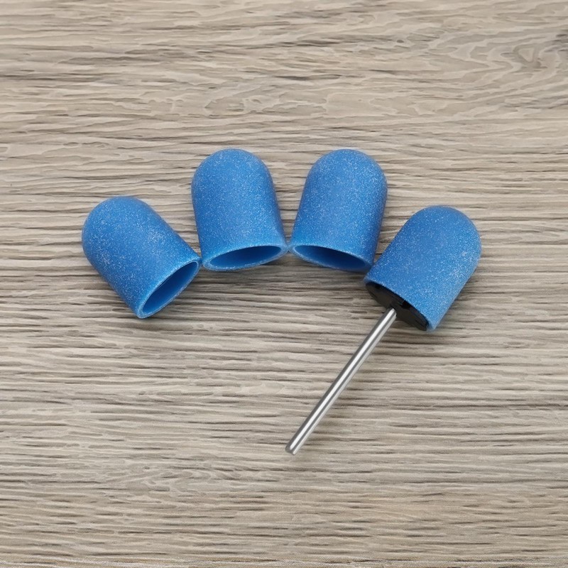 eMagTech 11pcs Sanding Cap Polisher Manicure Tools Frosted Cap Sand
