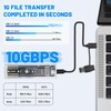 M.2 NVMe SSD Enclosure USB-C 10Gbps, USB 3.1 Gen2 Adapter