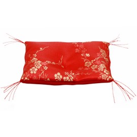 Lhyxuuk Decorative Mini Cushion 14cm 20cm 24cm for Buddha Statues, Maneki-neko, Crystals, and Feng Shui Objects (Red Cushion 24cm×24cm)