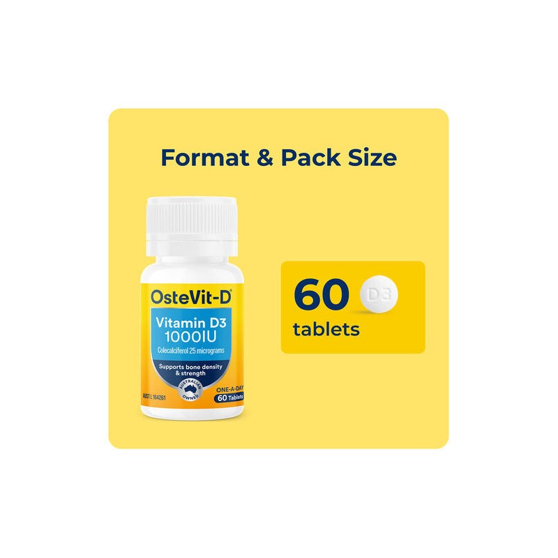 OsteVit-D One-A-Day Vitamin D3 60 Tablets