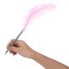 5pcs Feather Ballpoint Pens Writing Signatures Calligraphy Quill Pen Home