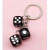 Donaly Keychain, Set of 2, 8 Balls, Dice, Billiard, Stylish,