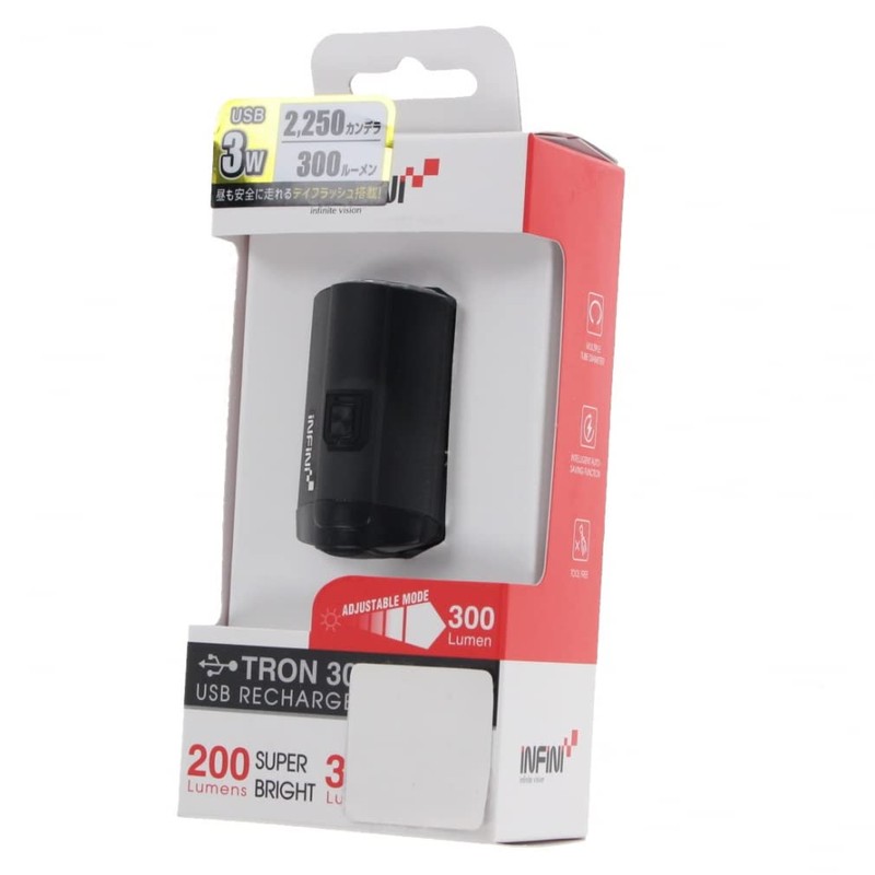 Infini Tron 300 USB front light, black