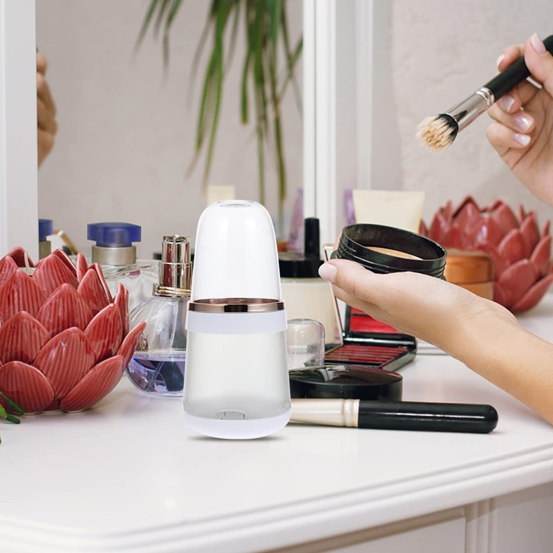 BIUDECO 1pc Makeup Brush Holder Lid Dustproof Organizer for Vanity