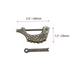 Pastlla 2 Packs Bronze Old Chinese Lock Fish Shaped Retro