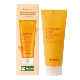 Farmstay Calendula Relief Cleansing Foam 180ml / 팜스테이 카렌듈라 릴리프 클렌징폼 180ml