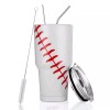 Joyclub 30oz Baseball Tumbler Stainless Steel Double Wall Vacuum Insulated