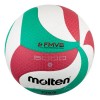 Balón Voleibol Molten V5m5000 Flistatec Piel Sintética No. 5 Blanco/verde/rojo