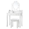 MAT EXPERT Vanity Desk Set with Lighted Mirror, Versatile Dresser