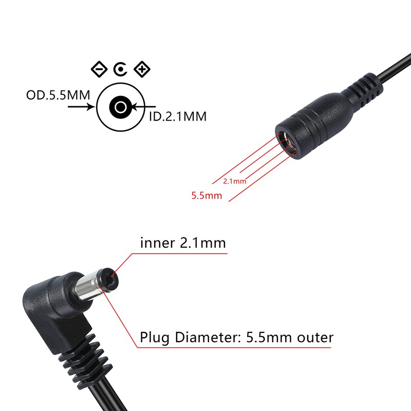 GELRHONR Daisy Chain Power Cable,1 to 3 Way Daisy Chain