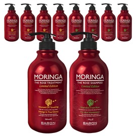 Baron Moringa the Rose Shampoo 500g + Moringa the Rose Treatment 500g, 5 sets / 바론 모링가 더 로즈 샴푸 500g + 모링가 더 로즈 트리트먼트 500g, 5세트